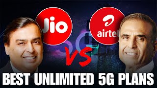 Jio amp Airtel Best Unlimited 5G Recharge Plan [upl. by Neira]