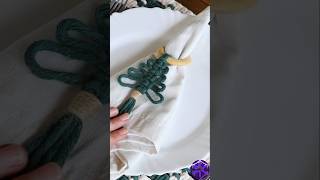 🎄DIY Porta Guardanapo de Macramê Tutorial👆macrame natal tutorialmacrame macrametutorial diy [upl. by Ydniw]