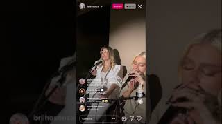 Melhor Sozinha  Luisa Sonza feat Marilia Mendonca  Live Instagram [upl. by Ashla725]