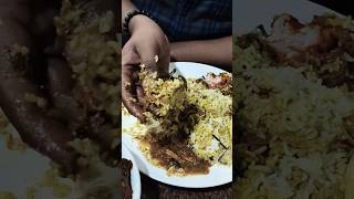 Chicken biryani and chilly chicken starter colour is different but taste 😋 youtubeshorts foodie [upl. by Pantia]