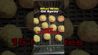 Air Fryer FALAFEL  Healthy No Oil Recipe shorts [upl. by Anatlus]