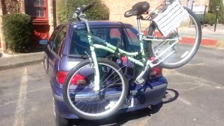 2 bike trunk mount rack  review [upl. by Eneleuqcaj]