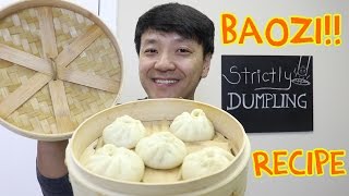 EASY DELICIOUS Chinese Pork Bun Recipe Baozi 包子 [upl. by Ranice]