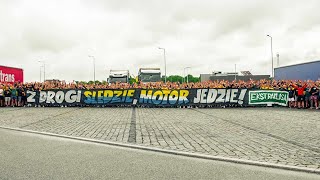 quotZ DROGI ŚLEDZIE MOTOR JEDZIEquot  kibice Motoru Lublin w drodze do Gdyni  02062024 [upl. by Spector852]