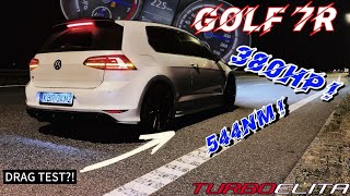 380HP 544Nm Stage1 VW Golf 7R  LOUD PopsampBangs on RACE mode [upl. by Kittie142]