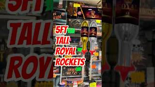 5FT Tall Giant Rockets  Royals By Gemstone Fireworks fireworksuk [upl. by Nnaitak]