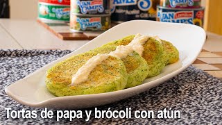 ¿Cómo hacer tortas de papa y brócoli con atún [upl. by Etat331]