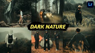 FREE PRESET LIGHTROOM  DARK NATURE  darknature freepreset tutoriallightroom [upl. by Hsatan415]