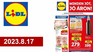 Lidl akciós újság 2023817 [upl. by Itteb]