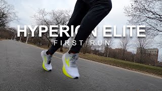 Brooks Hyperion Elite  First Run [upl. by Shuler200]