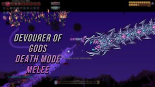 Terraria Calamity  Devourer of Gods  Death Mode  Melee [upl. by Edialeda42]