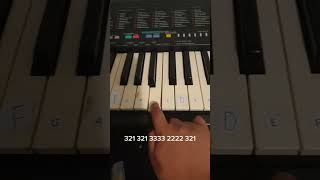 How To Play Hot Cross Buns On KeyboardPiano [upl. by Lemmie]