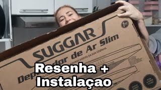 RESENHA DEPURADOR DE AR SUGGAR SLIM  INOX 80cm instalação passo a passo  JACK SANTOS [upl. by Anyar]