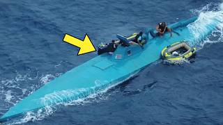 US Coast Guard Intercepts Strange Blue Boat Then They Take A Look Inside [upl. by Yelsnit870]