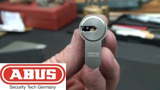 9 Abus EC850 Euro Cylinder Dimple Lock Bumped Open [upl. by Mandel]