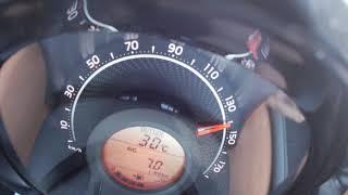 Fuel Consumption Toyota Aygo  140 kmh [upl. by Zoha]