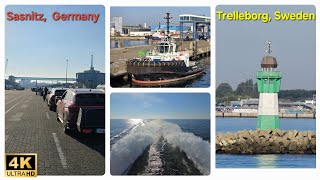 25 hrs FRSFerry trip Sassnitz Germany to Trelleborg Sweden [upl. by Kira645]