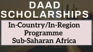 InCountryInRegion Programme SubSaharan Africa • DAAD [upl. by Fregger849]