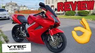 2002 Honda VFR800 Interceptor Review  VTEC [upl. by Iba745]