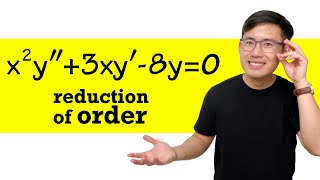 Reduction of orders 2nd order differential equations with variable coefficients [upl. by Ayor476]