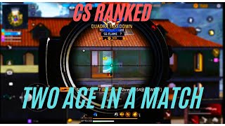 2 ACE IN ONE CS MATCH😮😮  FF CSRANKED GAMEPLAY  SG FLAME [upl. by Ifen588]