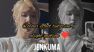 Colour effect tutorial  Alight motion  Jenkuma [upl. by Nais167]