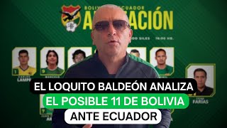 El Loquito Baldeón analiza el posible 11 de Bolivia ante Ecuador [upl. by Ddarb]