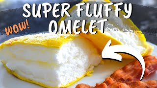 Super Fluffy Omelette Easy WOW Omelet Recipe [upl. by Ylak816]