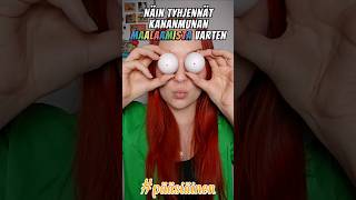 DIY Näin saat kananmunat maalauskuntoon 🐣🖌 pääsiäinen [upl. by Nilcaj374]