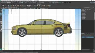 Maya Car Modeling Project  Part 1  Setting up 2D reference [upl. by Wenda]