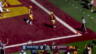 Gophers Extend The Lead vs Rhode Island  Minnesota Football [upl. by Harvison397]