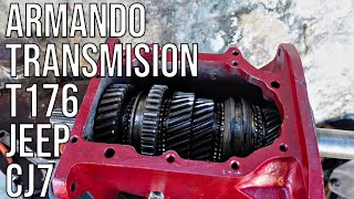 armando transmision de t176 de un jeep cj7 del año 81 6 cilindros parte 4 [upl. by Odnamla]