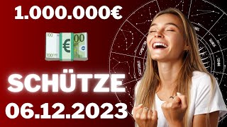 SCHÜTZE ♐️⭐️ DU WIRST MILLIONÄR UNGLAUBLICH 💶🤩 Horoskop  06Dezember 2023 schütze tarot [upl. by Ecnerat110]