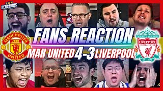 MAN UTD amp LIVERPOOL FANS REACTION TO MAN UNITED 43 LIVERPOOL  FA CUP [upl. by Obed]