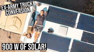 WE HAVE SOLAR Enerdrive panels amp GasFree Hot Water  DIY Expedition VehicleCaravan 29 [upl. by Jacobs947]