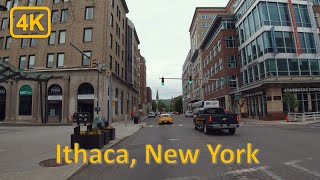 Driving in Downtown Ithaca New York  4K60fps [upl. by Assened]