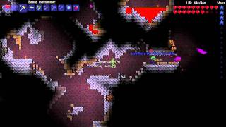 Lets play Terraria 11 Ep 6  Underground Hallow [upl. by Shanly]