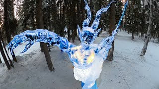 Ice Carving Champion 360 Video [upl. by Anot]