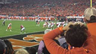 Clemson fans react to winning touchdown vs Alabama [upl. by Washington]