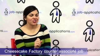 Cheesecake Factory Interview  Counter Associate [upl. by Riehl]