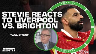 Liverpool vs Brighton was a NAILBITER at the end  Steve Nicols reaction  ESPN FC [upl. by Herwick]