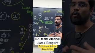 1min  Reaction of alcohol with Lucas Reagent  preparation of Haloalkane  ashish singh lectures [upl. by Otrebliw556]