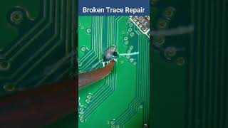 Broken Trace Repair electronics mobilerepair [upl. by Ellimahs]