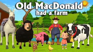 Old MacDonald Had A Farm  Nursery Rhymes amp Kids Songs [upl. by Llorrac]