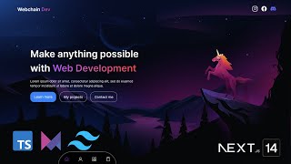 Build a Nextjs 14 Portfolio website with Tailwind CSS and Typescript [upl. by Ainej]