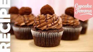 Chocolate Overload Cupcake Recipe  Including Chocolate Truffles  Cupcake Jemma [upl. by Mcmath]