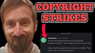 REKIETA LAW RED ALERT NICK STARTS ISSUING COPYRIGHT STRIKES [upl. by Jill439]