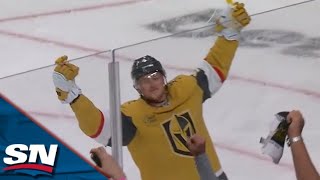 Jack Eichel Scores First Career Playoff Goal To Give Golden Knights Lead Over Jets [upl. by Sherris]