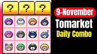 Tomarket airdrop combo 9 November  Tomarket Daily Combo Today [upl. by Nilauqcaj385]