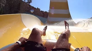 Boomerango Water Slide at WaterPark Faliraki [upl. by Hathcock849]